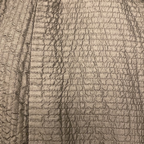 Eileen Fisher quilted‎ silk tussah open jacket size M - Picture 3 of 6
